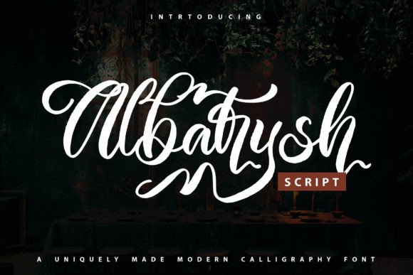 Albatrysh: A Bold Script Font That Earns Its Place in Real Campaigns
