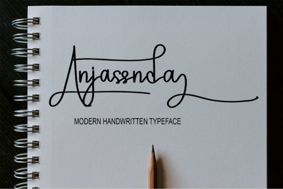 Anjassnda: A Playful Handwritten Font for Digital Branding