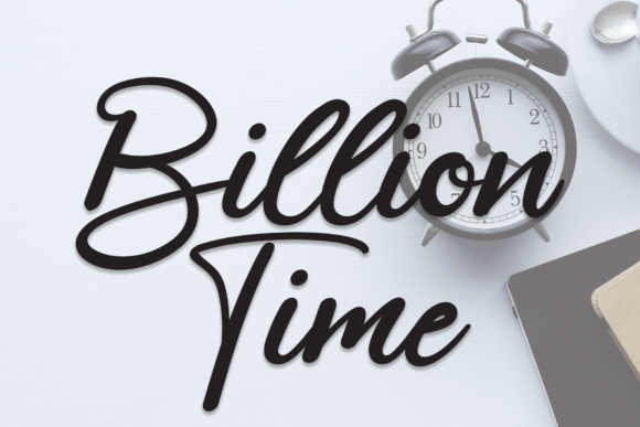 Billion Time: A Friendly Handwritten Font for Real Branding Work