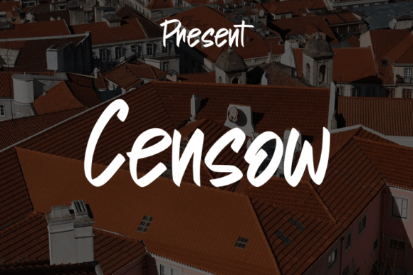 Censow: A Modern Script Typeface for Elegant Editorial Moments