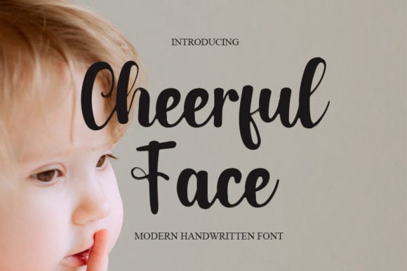 Cheerful Face: A Modern Handwritten Font for Digital Branding