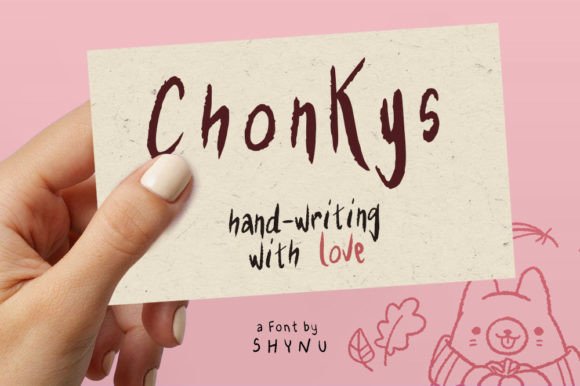 Chonkys: A Playful Handwritten Font for Warm, Human Branding