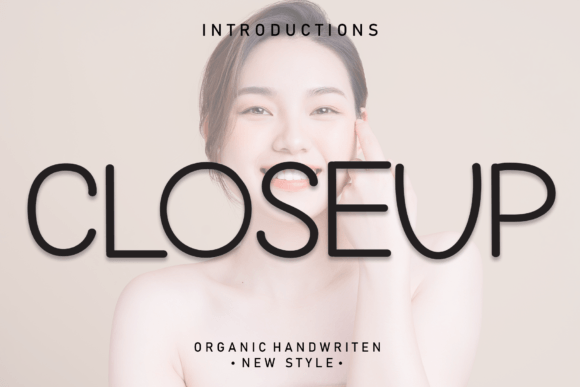 Closeup Handwritten Font for Small Business Branding