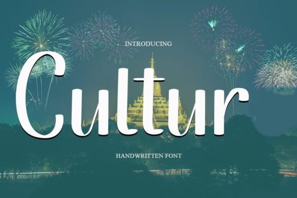 Cultur: A Handwritten Font That Feels Like a Thoughtful Pause