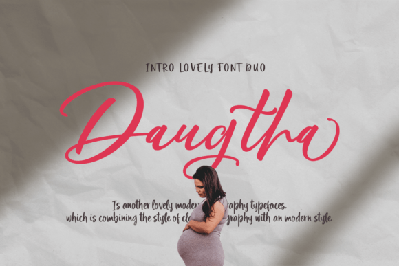 Daugtha: A Modern Script Font That Anchors Editorial Mood