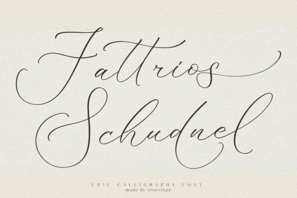Fattrios Schudnel: A Chic Script Font That Cuts Through the Feed