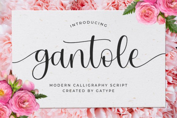 Gantole: A Modern Calligraphic Font for Digital Branding