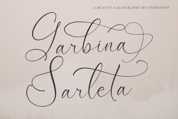 Garbina Sarleta: A Premium Script Font for Small Business Branding