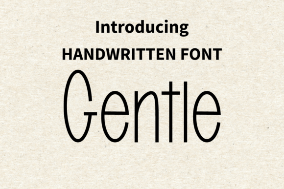 Gentle: A Friendly Handwritten Font for Warm Brand Identities