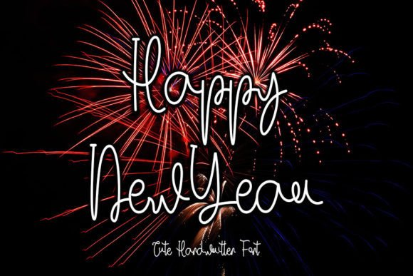 Happy Newyear Font: A Handwritten Touch That Elevates Your Brand