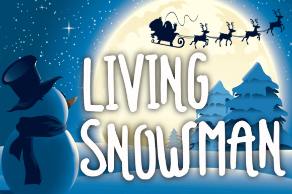 Living Snowman: A Playful Handwritten Font for Digital Branding