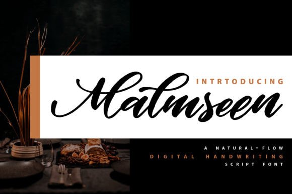 Malmseen: A Romantic Script Font That Elevates Small Business Branding