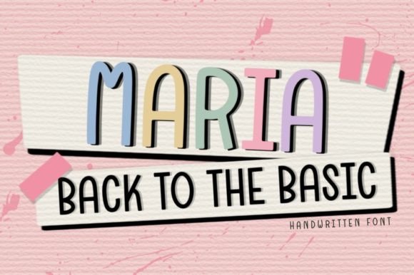 Maria: A Handwritten Font That Makes Your Brand Feel Human