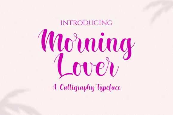 Morning Lover: A Script Font That Elevates Digital Branding