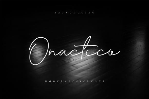 Onactico: A Slim, Stylish Script Font for Handmade Brands