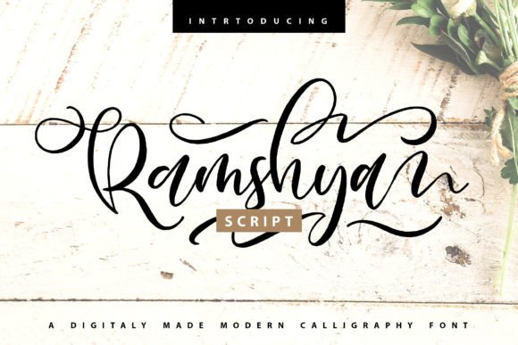 Ramshya: A Handwritten Font with Editorial Grace