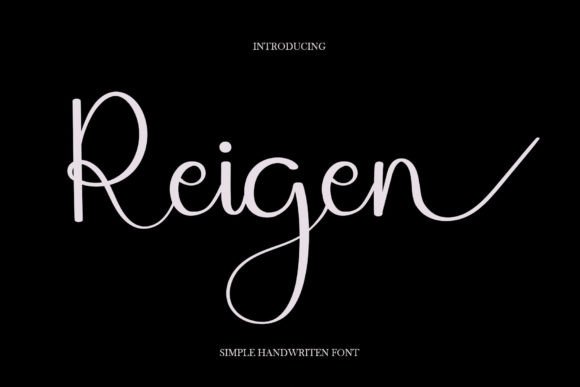 Reigen: A Handwritten Font That Makes Your Brand Feel Human