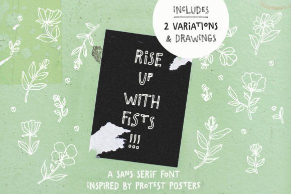 Rise Up with Fists: A Bold Handwritten Font for Makers