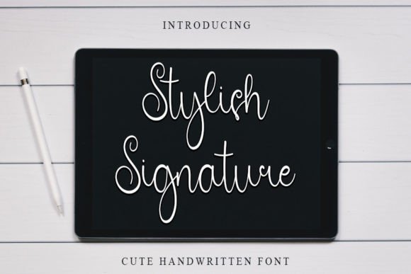 Stylish Signature: A Timeless Handwritten Font for Editorial Design