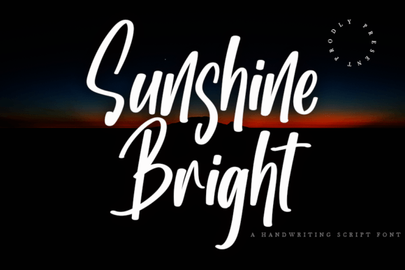 Sunshine Bright Handwritten Font for Crafters