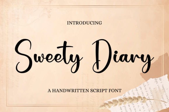 Sweety Diary: A Handwritten Font That Feels Like a Thoughtful Pause