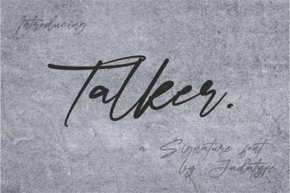 Talker: A Playful Script Font for Editorial Impact