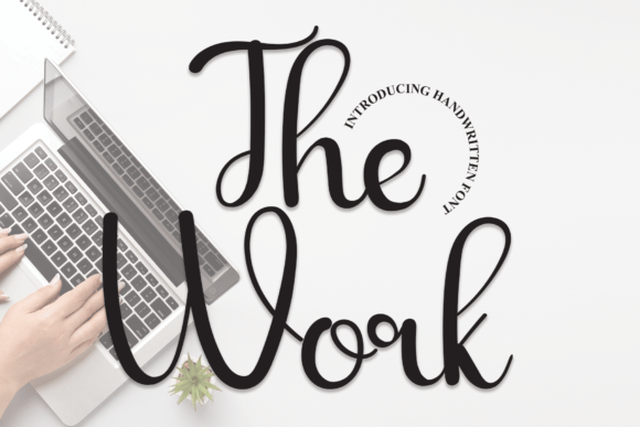 The Work: A Friendly Handwritten Font for Editorial Design