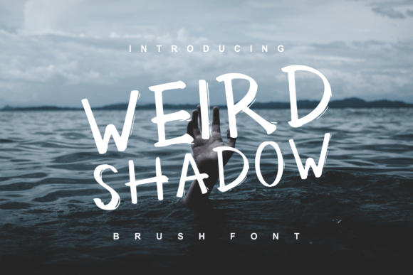 Weird Shadow Handwritten Brush Font for Crafters