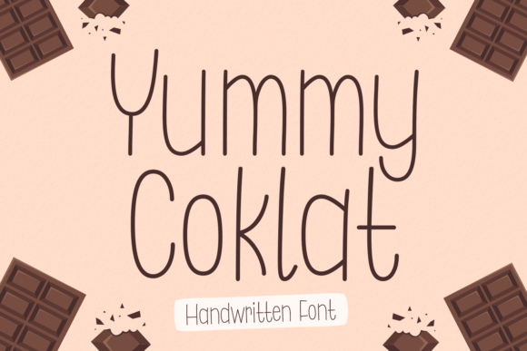 Yummy Coklat: A Playful Handwritten Typeface for Editorial Charm