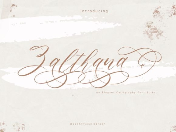 Zalthana: A Handwritten Font That Elevates Your Brand